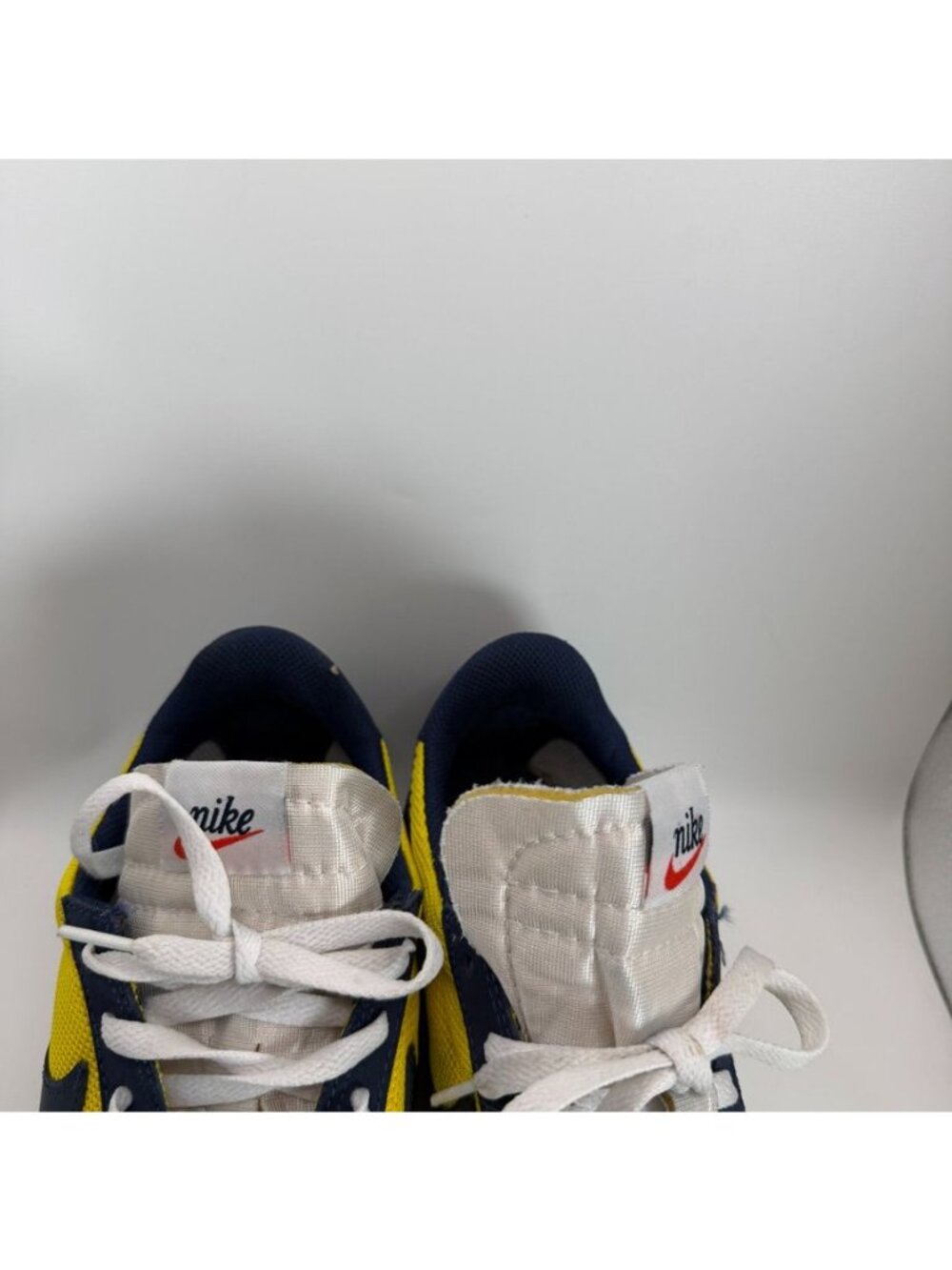Nike Daybreak Retro Shoes Yellow & Navy US 10.5 Mesh & Suede Mens Sneakers - Picture 3 of 9